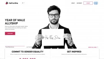 HeForShe Homepage